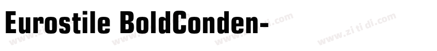 Eurostile BoldConden字体转换